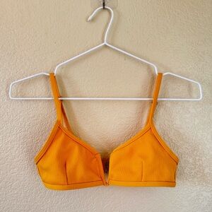 Zaful Mustard Yellow Bikini Top - Size 4